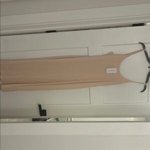 Elegant Beige Slip Dress